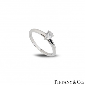 Tiffany & Co. Pear Cut Diamond Ring 0.41ct E/VVS1